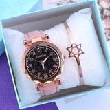 2019 Women Watches Starry Sky Clock Ladies Wrist Watch Bracelet Watches Leather Quartz Wristwatches reloj mujer relogio feminino