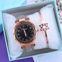 2019 Women Watches Starry Sky Clock Ladies Wrist Watch Bracelet Watches Leather Quartz Wristwatches reloj mujer relogio feminino