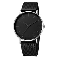 Women Watches Black Watch Fashion Quartz Wristwatch Woman Mesh Band Simple Watches Luxury Ladies Clock Reloj Mujer montre femme