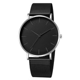 Women Watches Black Watch Fashion Quartz Wristwatch Woman Mesh Band Simple Watches Luxury Ladies Clock Reloj Mujer montre femme