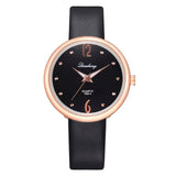 Female's Watches Women Chic Elegant Luxury Artificial Diamond Quartz Wristwatches Colorful Strap Round Analog Pointer Watch 233