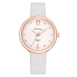 Female's Watches Women Chic Elegant Luxury Artificial Diamond Quartz Wristwatches Colorful Strap Round Analog Pointer Watch 233