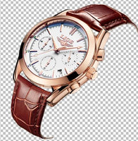 2017 New Fashion Man Watches Top Luxury LIGE Brand Quartz-watch Leather Strap Waterproof Male Business Watches relogio masculino