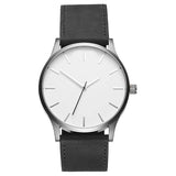 men's watch 2019 Unisex Fashion Leather Band Analog Quartz Men's Wrist Watch Clock Minimalist watch montre homme erkek kol saati