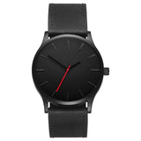 men's watch 2019 Unisex Fashion Leather Band Analog Quartz Men's Wrist Watch Clock Minimalist watch montre homme erkek kol saati