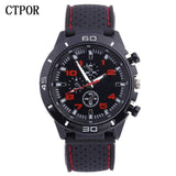 9-18 years Old Sports Children's Watch Military Sports Car Style Man Watches Silicone Wristwatch Child Student Clock Kids Boy WA