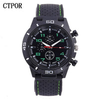 9-18 years Old Sports Children's Watch Military Sports Car Style Man Watches Silicone Wristwatch Child Student Clock Kids Boy WA