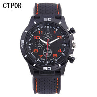 9-18 years Old Sports Children's Watch Military Sports Car Style Man Watches Silicone Wristwatch Child Student Clock Kids Boy WA