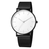 Women Watches Black Watch Fashion Quartz Wristwatch Woman Mesh Band Simple Watches Luxury Ladies Clock Reloj Mujer montre femme