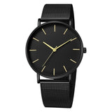 Women Watches Black Watch Fashion Quartz Wristwatch Woman Mesh Band Simple Watches Luxury Ladies Clock Reloj Mujer montre femme